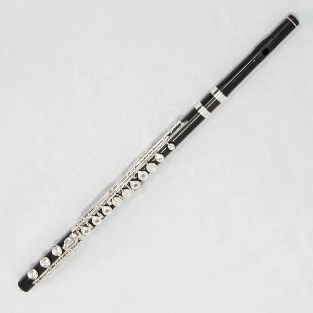 Best Handmade OEM Woodwind Straight French Keys C Tone E Mechanism Flu-it Black Wooden Flauto Grenadilla Flauta Ebony Flute