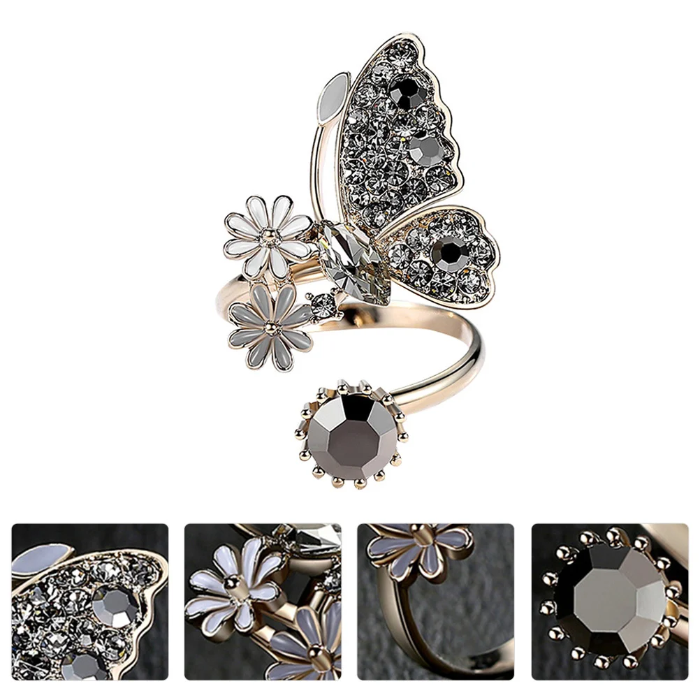 

1Pcs Fashion Lady Open Ring Adjustable Elegant Finger Jewelry Valentine Anniversary Gift Open Ring