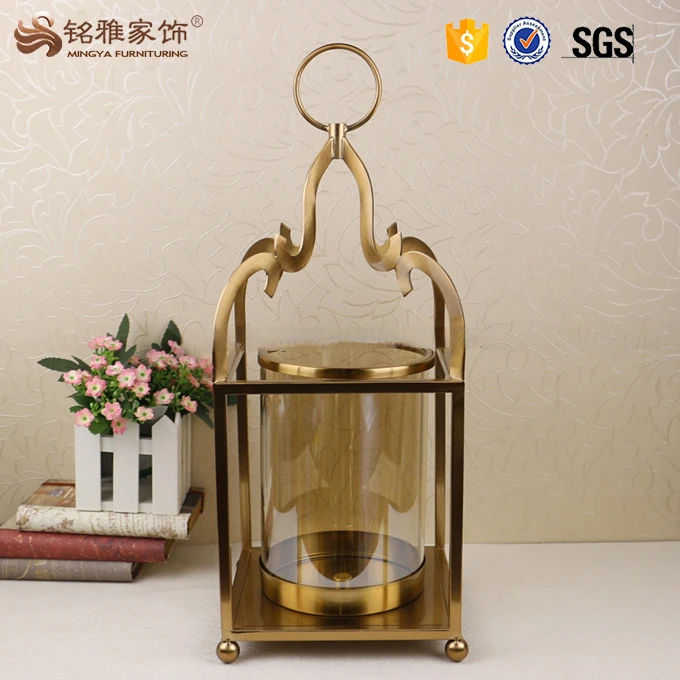 Metal Lantern Candlestick for home decor wedding decoration