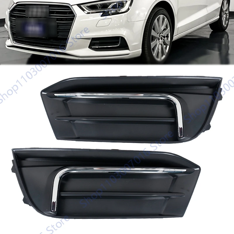 

Fog Light Grille Cover For AUDI A3 Hatchback 2017 2018 2019 2020 Auto Parts Front Bumper Fog Lamp Frame 8VD807671A 8VD807672A