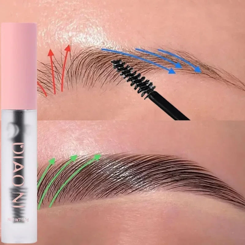 Gel coiffant à séchage rapide pour les sourcils, imperméable à l'eau, résistant à la transpiration, longue durée, transparent, réglage de la pommade à sourcils naturels, avertir le maquillage, cosmétiques