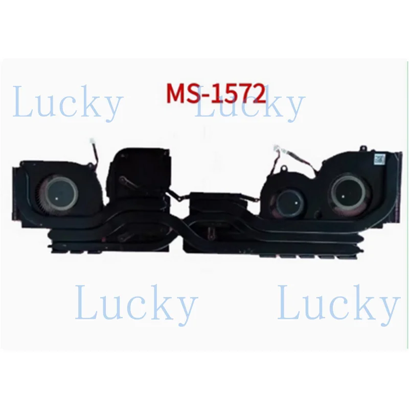 f   For MSI Creator Z16 1572 MS1572 MS-1572 Laptop CPU GPU Cooling Fan with Heatsink