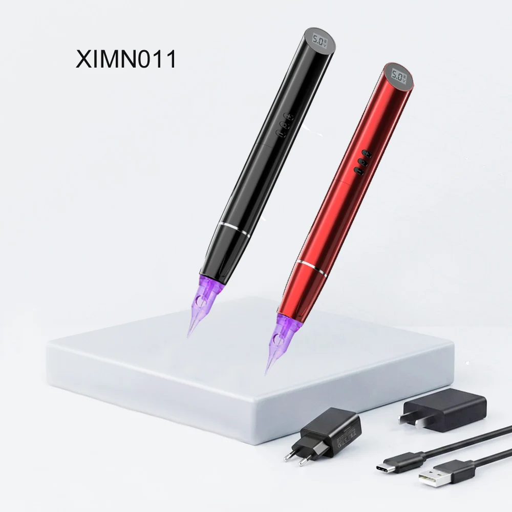 

XIMN011 RED/Black Pro-Wireless Permanent Makeup Machine Eyebrow Tattoo Pen