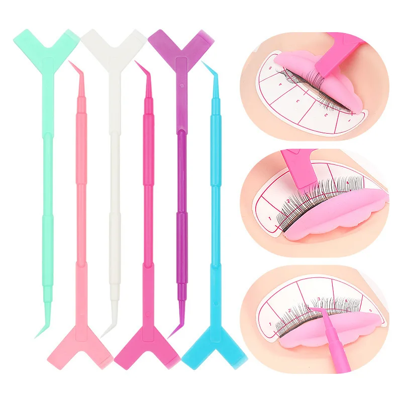 10PCS Way Eyelash Perming Stick Lash Lifting Curler Applicator Y Shape Comb Eyelash Perm Lifting Eyelash Extension Supplies