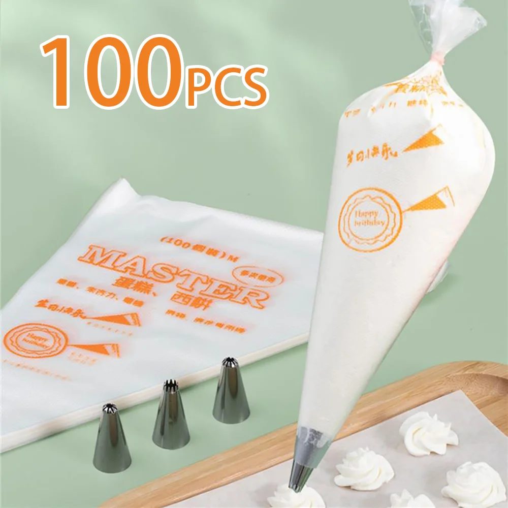 

100 шт., одноразовые Кондитерские насадки для выпечки