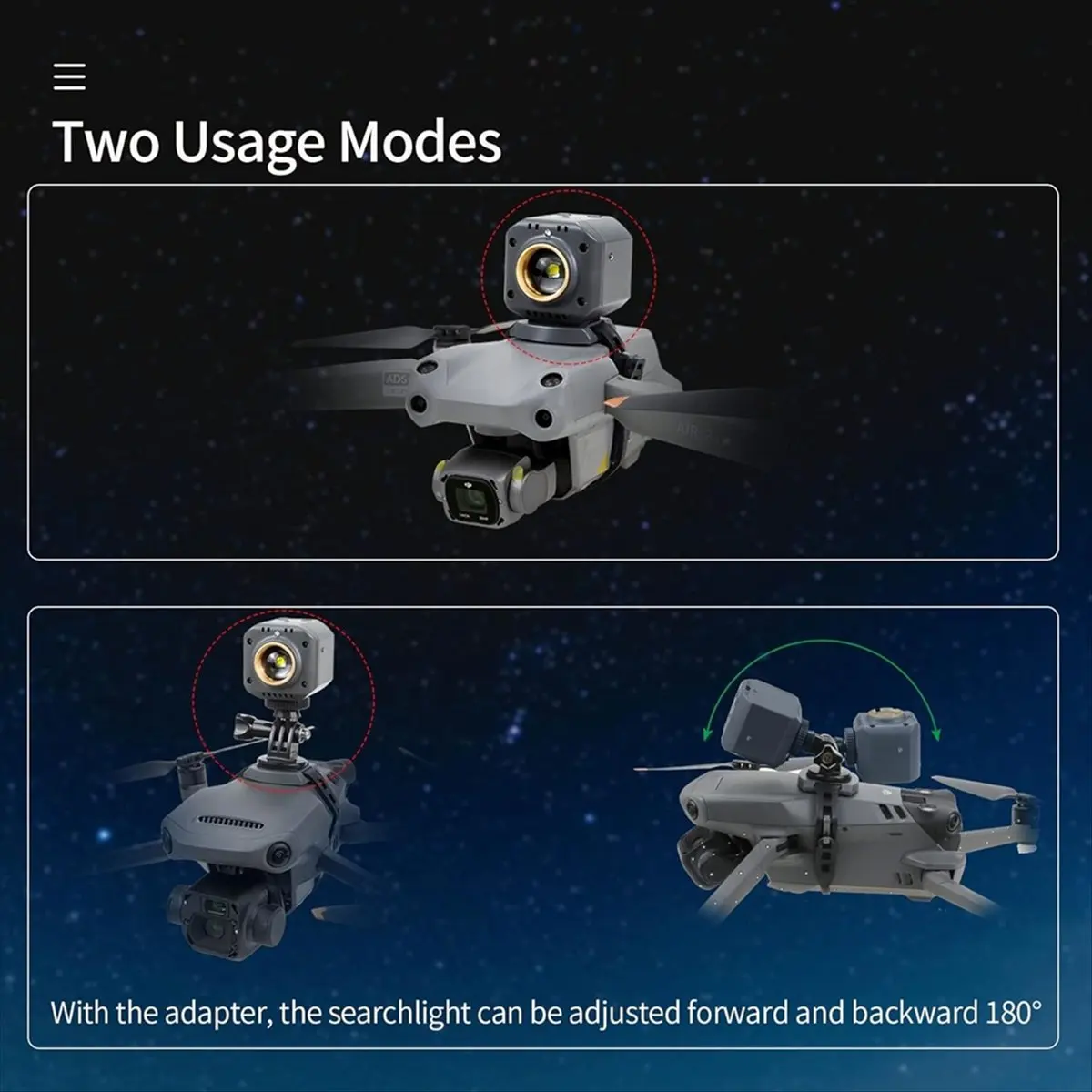 

Ночные летные фонари Drone для Air 3S/3/2S, Air 2, 3/Classic/Cine, 2 Pro/Zoom, Pro, Led Light [AAAE 2026]