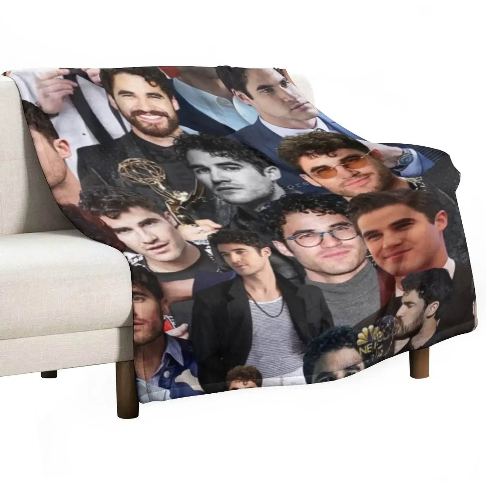 darren criss photo collage Throw Blanket manga Soft Plush Plaid Blankets