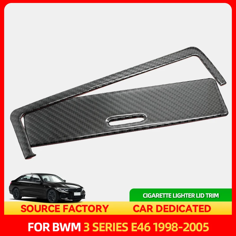 

Стайлинговые молдинги для BMW 3 серии E46 1998-2002 2003 2004 2005, автомобильная центральная панель управления из углеродного волокна, переключение передач, сигарета