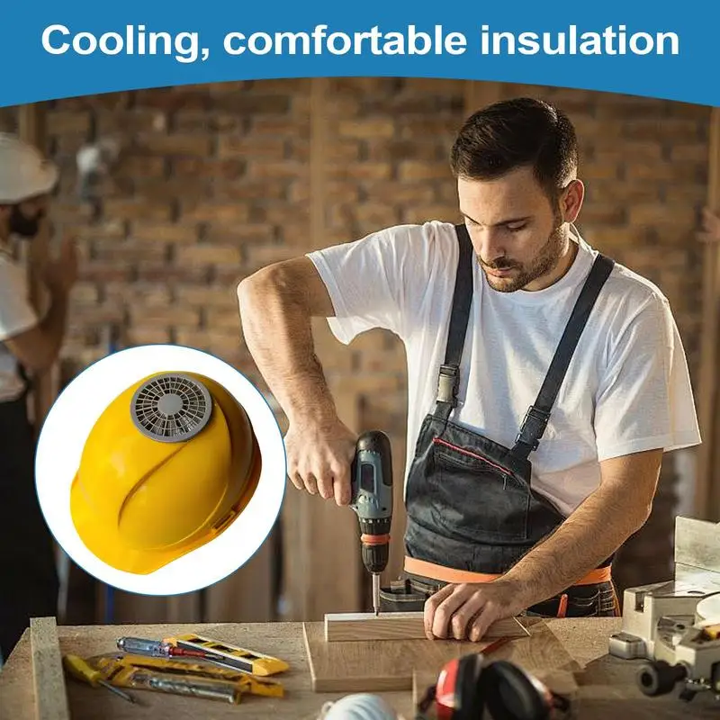 Ventilador chapéu usb capacete com ventilador embutido ajustável ventilado bonés equipamentos de proteção de cabeça para mulheres homens e trabalhadores ao ar livre