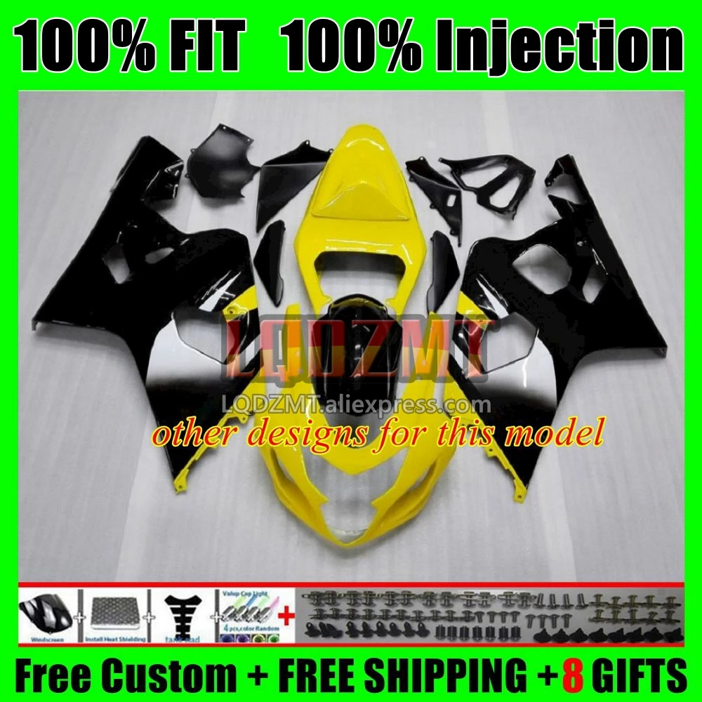 Injection Body For SUZUKI GSXR600 GSXR750 K4 3No.30 GSXR 600 750 600CC CC GSXR-600 04 05 GSX-R750 RIZLA blue 2004 2005 Fairing