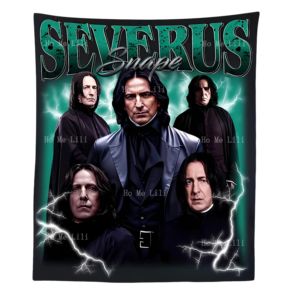 Severus Snape 90s Retro Design Vintage Tapestry Wall Hanging For Bedroom Living Room Modern Fashion Design Tapestries