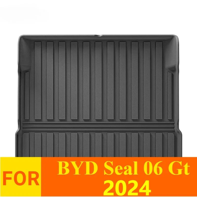 New Arrivals Premium waterproof non-slip 3D TPE Rear Trunk Mat for Byd Seal 06 Gt 2024，All Weather Dustproof Black Interior