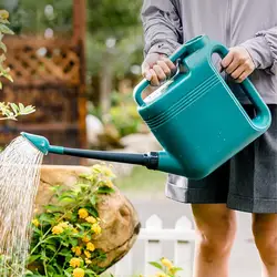 Watering Can Outdoor Drip-Free Outdoor Watering Solution Large Garden Flower Watering Can With Two Handles And Shower Head