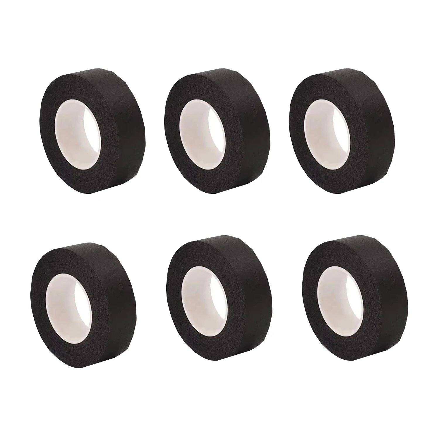 6 Rolls Black Masking Tape Painters Paper Tape for Arts DIY Crafts Painting Labeling Decoration School Projects Home Office