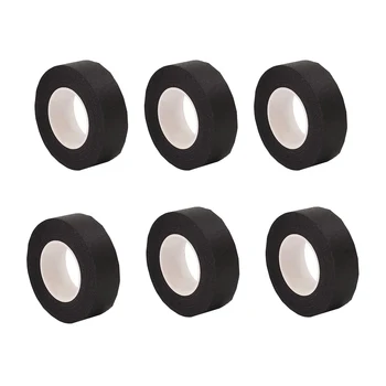 6 Rolls Black Masking Tape Painters Paper Tape for Arts DIY Crafts Painting Labeling Decoration School Projects Home Office