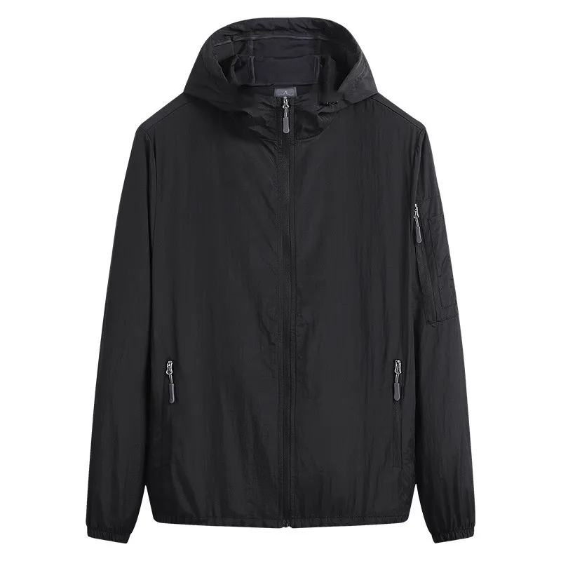 

Весенняя мужская ветровка для бега, футбольная мужская ветрозащитная куртка с капюшоном, тренировочная водонепроницаемая куртка, быстросохнущая тренировочная куртка