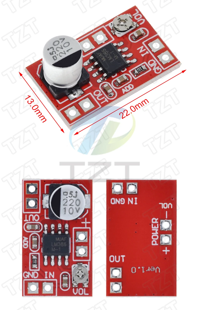 1/3 Stück DC 5V-12V Mikro-Elektret-Verstärker MIC Kondensator Mini-Mikrofon-Verstärkerplatine – Detail 3