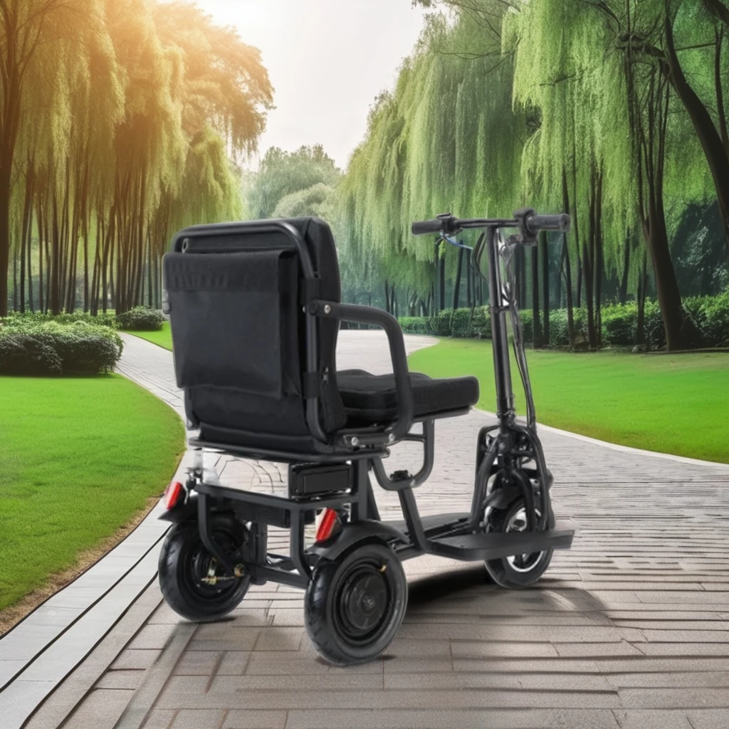 

Электрический скутер Airo с 3 колесами, складной, для пожилых людей и людей с ограниченными возможностями