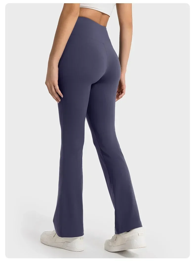 Leggings évasés taille haute en velours pour femmes, pantalons de sport, collants, jogging, salle de sport, yoga, extérieur, maison, vêtements citron