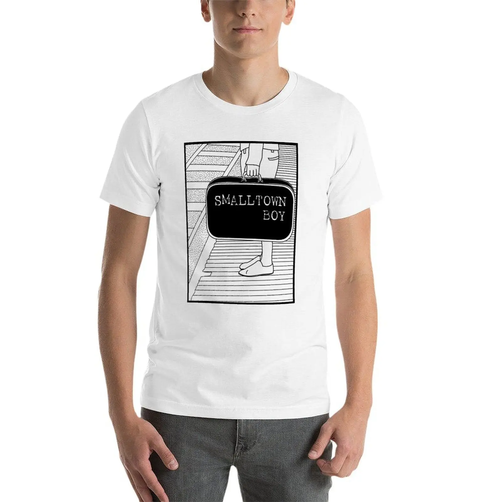 برونسكي بيت - تي شيرت سمالتاون بوي تي شيرت أساسي للرجال تي شيرت قطن 100 بالمئة #4