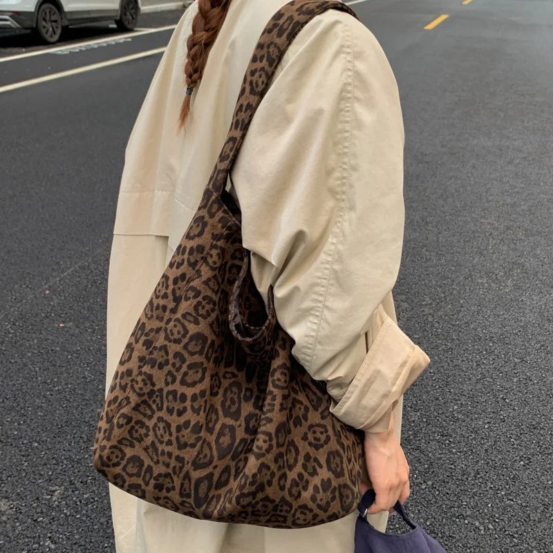 Large Capacity Suede Tote Bag for Woman Versatile Retro Shopping Bag Class Bags for Girl Designer Bags Bolsos Mujer Сумка 2025