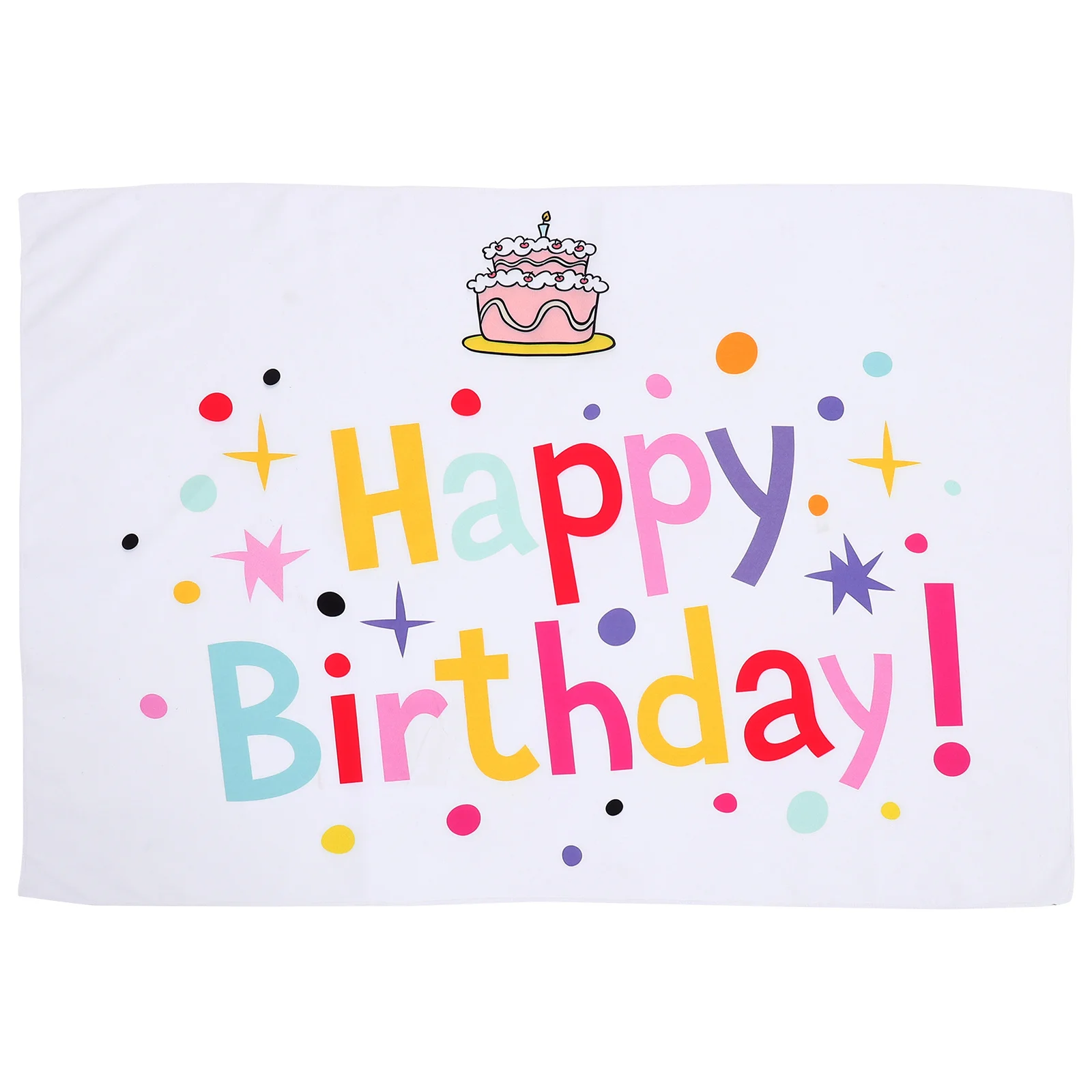

Durable Reusable Birthday Banner Polyester Backdrop Background Cloth Party Photo Booth Decoration Billiards Party Dessert Topper