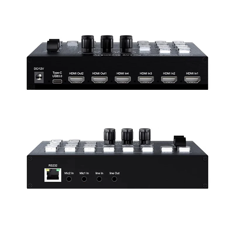 1080p 4 قناة HDMI محول الفيديو محطة البث الإنتاج المباشر لكاميرا تسجيل التقاط الفيديو OBS البث المباشر #4