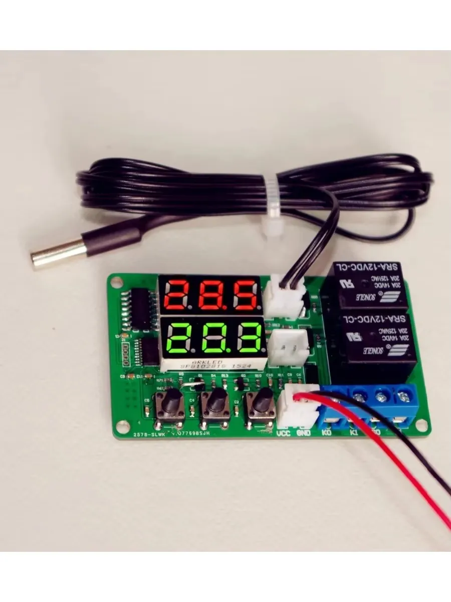 Solar-Temperaturdifferenzregler, Temperaturdifferenzregler, mit 2 Sensorleitungen verschickt