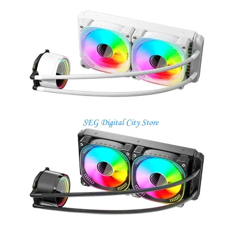 Système refroidissement liquide CPU U75B 240 mm avec éclairage ARGB personnalisable pour les constructions PC haut