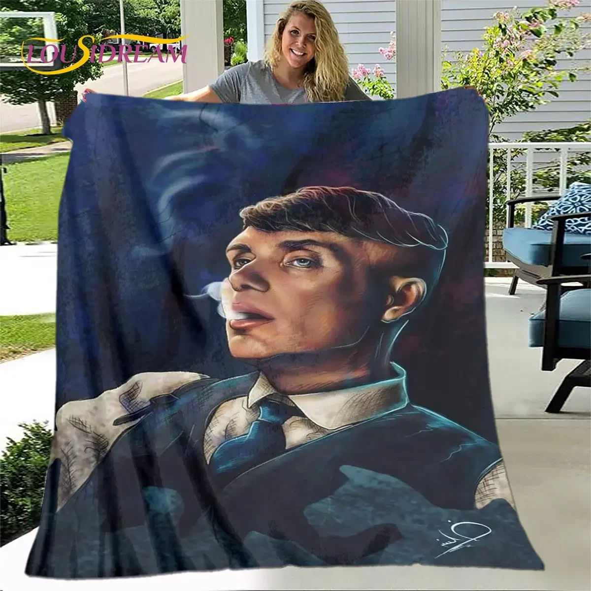 P-Peaky Blinders Tommy Shelby Soft Plush Blanket,Flannel Blanket Throw Blanket for Living Room Bedroom Bed Sofa Picnic Cover Kid