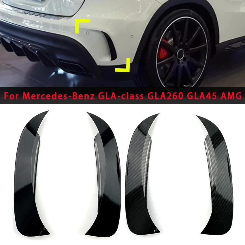 

For Mercedes-Benz GLA-class GLA260 GLA45 AMG Carbon Fiber Car Air Vent Trim Cover Rear Bumper Splitter Spoiler Sticker