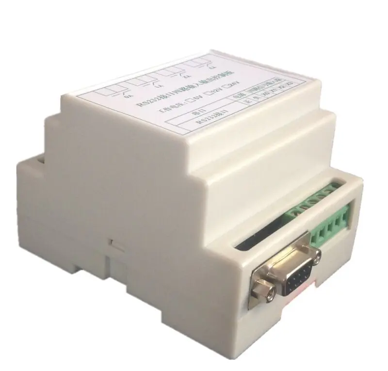 4 Channel Relay Control Module with Housing, PC Upper Computer Control, Read 4-Way Switch Digital Input Status