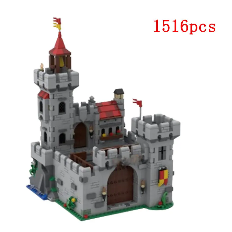 Spot MOC-159182 Small Particle Assembly Medieval Castle Construction Toy Creative Puzzle Model DIY Construction Children's Gift