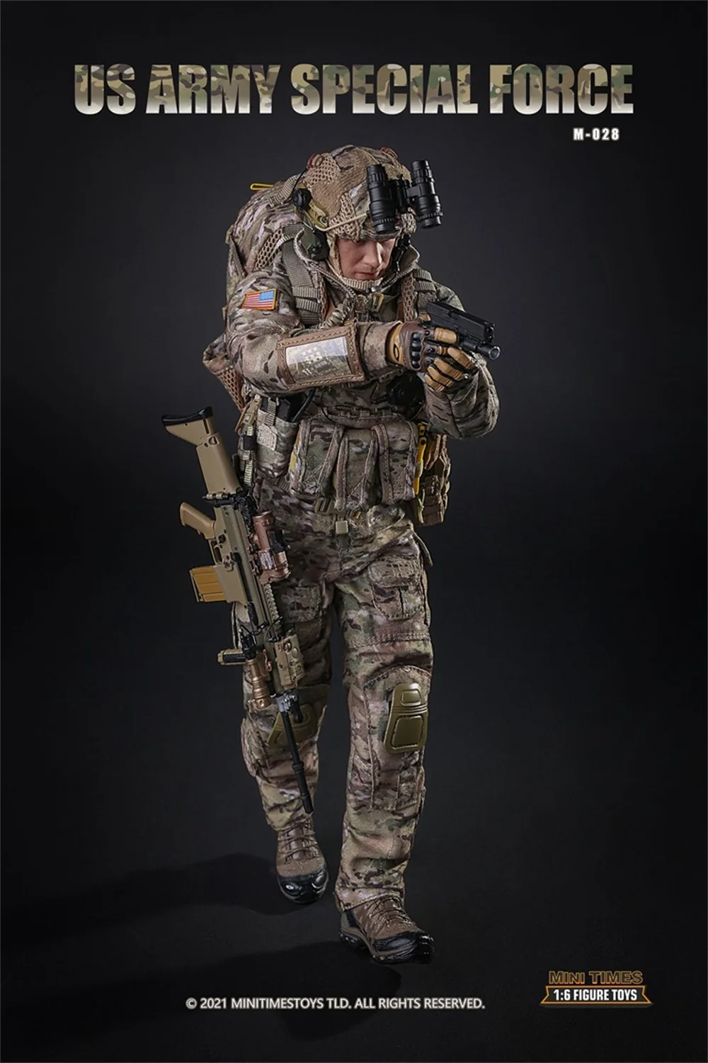 1/6 Minitimes M028 U.S. Army Special Forces Jump Full Set Moveable Action Figures Gift For Fans Collectable