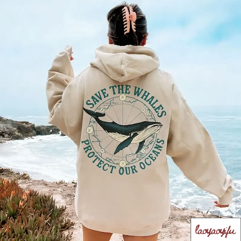 

Толстовка с капюшоном Save The Whales Humpback Whale Толстовка с капюшоном Protect Our Oceans Соленая гранола Толстовка с капюшоном для девочек Ocean Beach Ocean Animal Hoody