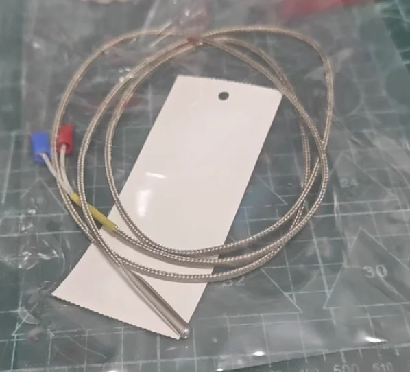 K-type stainless steel bare-end armored patch type E-surface round hole thermocouple temperature sensor probe temperature sensor