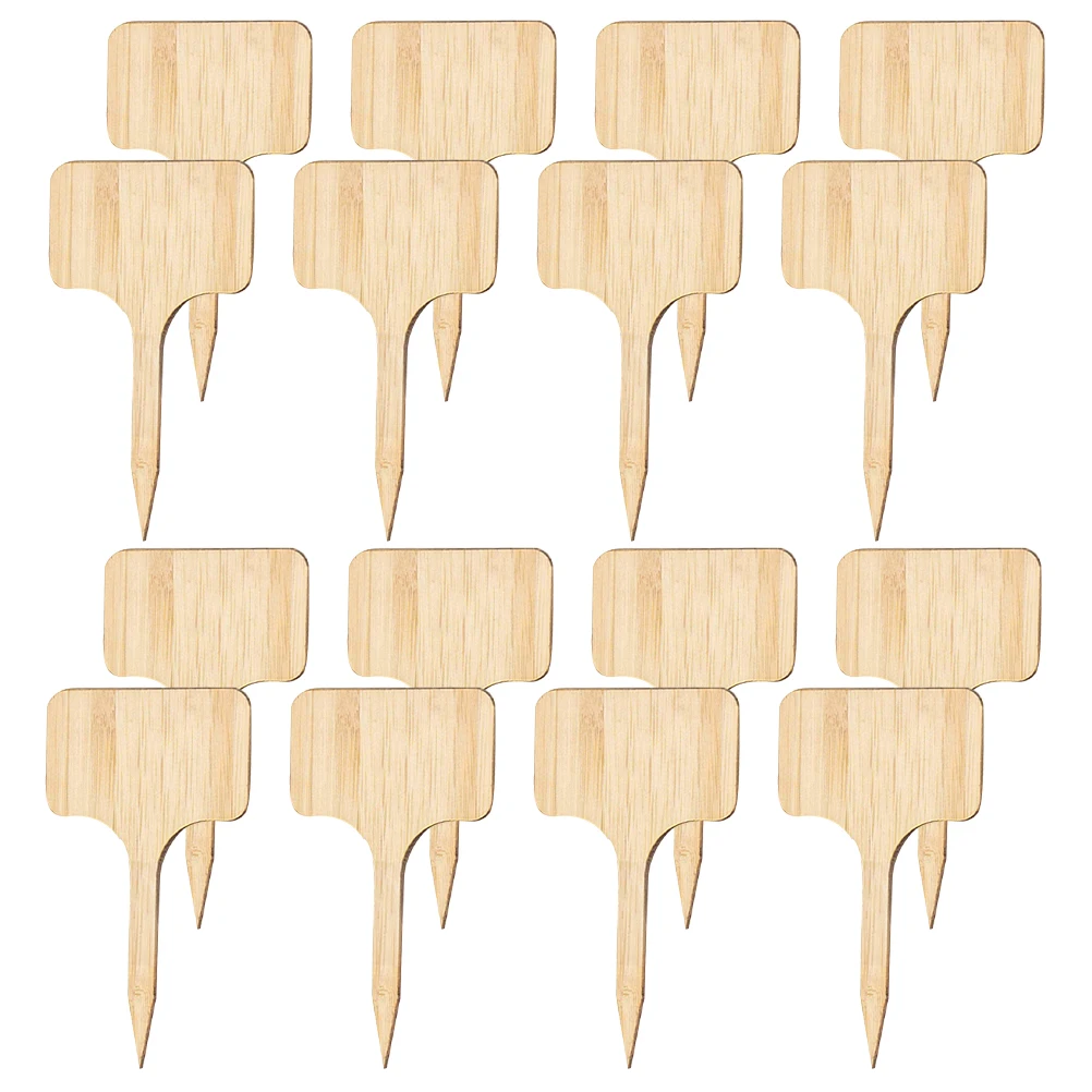 

60 Pcs Plant Labels Wood Tags Vegetable Seedlings Nursery Markers Garden Supplies Lightweight Portable Fade Resistant Gardening