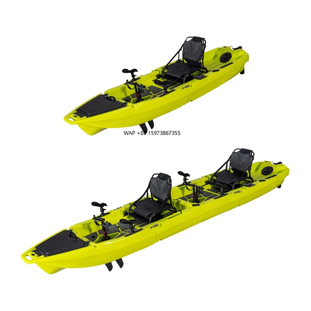 

LSF Factory 2 Pieces Detachable 3 Sections Foot Pedal Fishing Flat Fin Boat Kayak With Motor Accessories