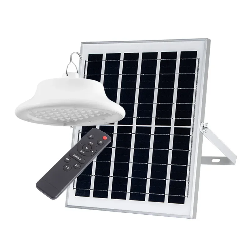 40/60/100W New Solar Lamp Home Indoor Bedroom Lighting Waterproof Outdoor Garden Light with Remote Control Solar Ceiling Light