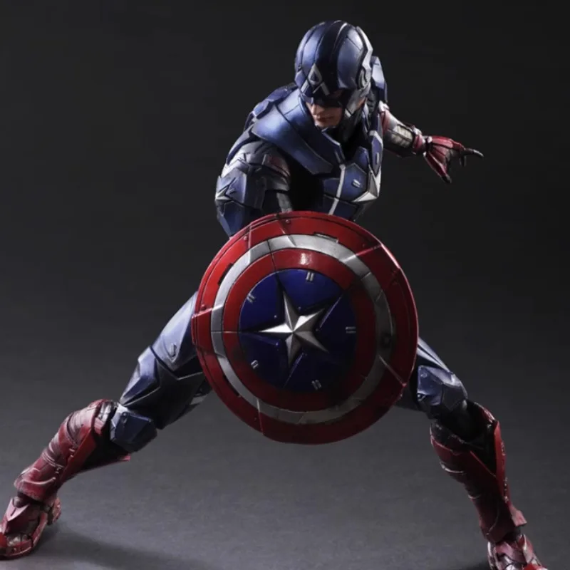 Marvel série capitão américa meninos e meninas bonito e legal anime super-herói escudo figura brinquedo ornamentos como presentes para crianças