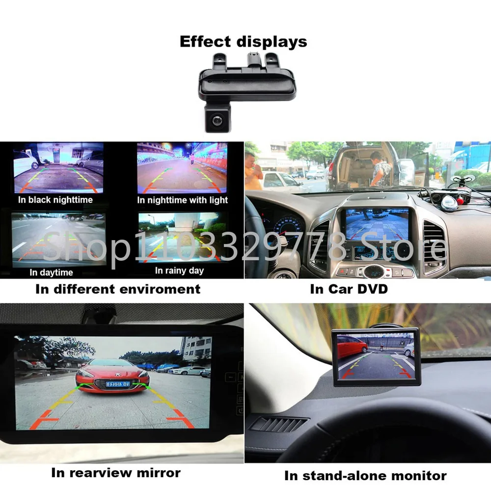 Applicable to Benz E-Class 16-17 Handle Car Simulation Moving Track Reversing Image Rear-View Camera