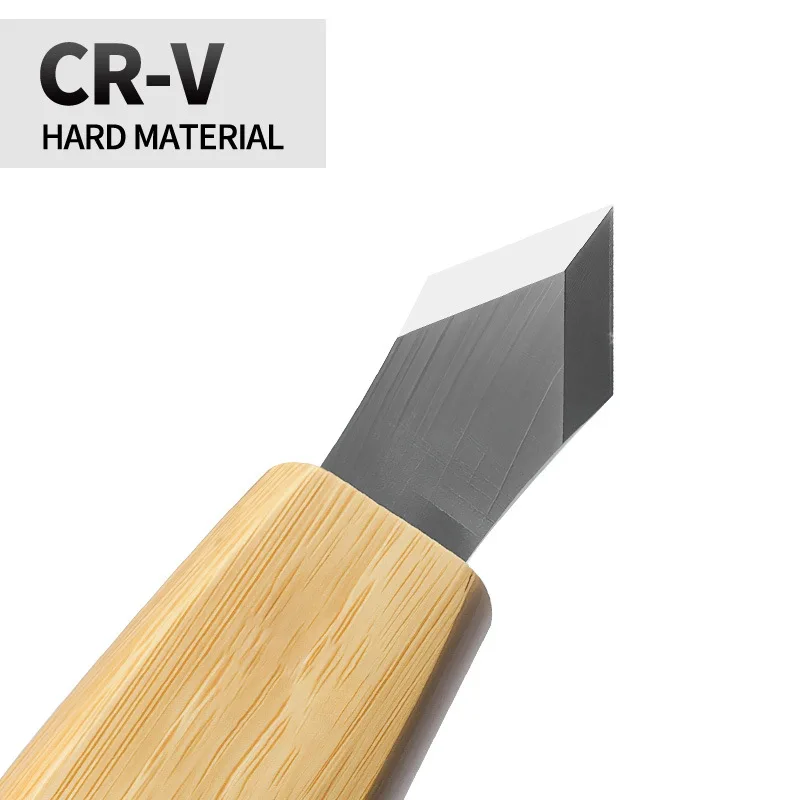 

1 Set Marking Knife Double Bevel Scribing Knife with Leather Sheath 7cr17 Chrome-vanadium Steel for Woodworking Carving Tool