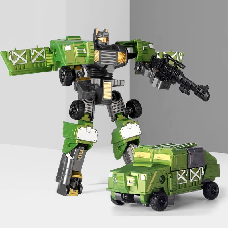 Mech Alliance Mini Vervorming Robot Speelgoed Converteerbaar Actiefiguur Plastic Model Robotauto Speelgoed Anime Filmserie Kinderen Cadeau