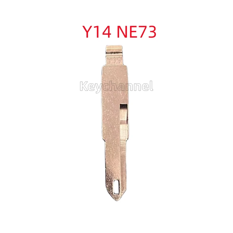 Llave de coche VVDI en blanco, cabezal de hoja remota abatible para Renualt, Peugeot, Citroen, KEYDIY, Xhore, 10 piezas, 53 # Y14 KD