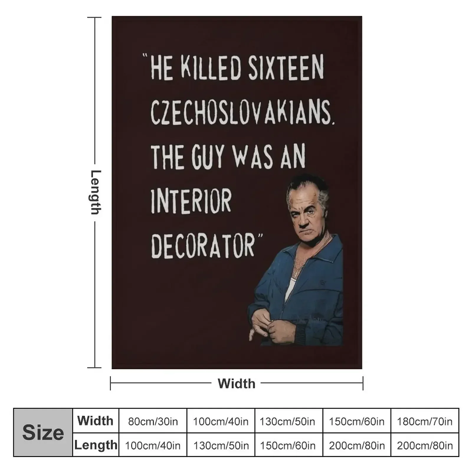 Sopranos - Paulie Walnuts 2 Throw Blanket Retros Heavy Camping heavy to sleep Blankets