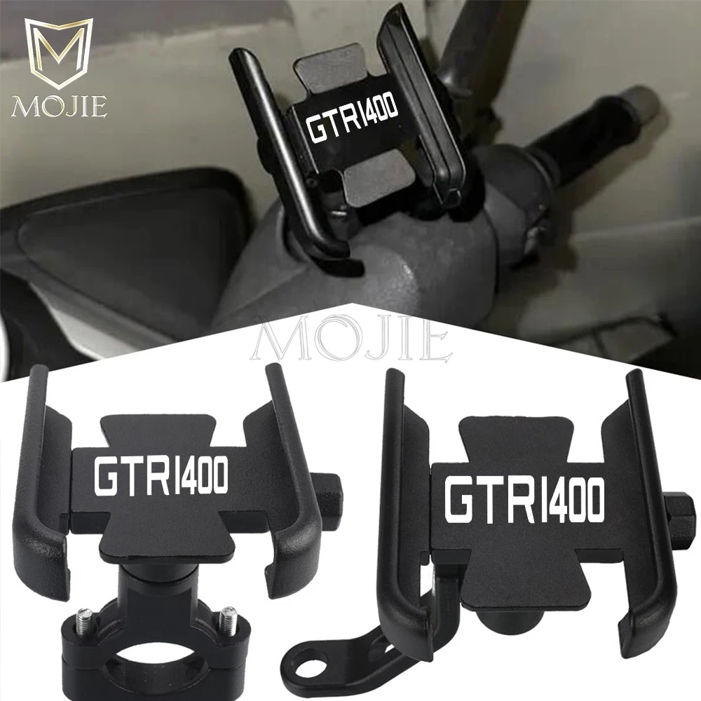 

Motorcycle Mobile Phone Holder GPS Navigator Rearview Mirror Handlebar Bracket For KAWASAKI GTR1400 CONCOUR 1400 GTR 2007-2024+