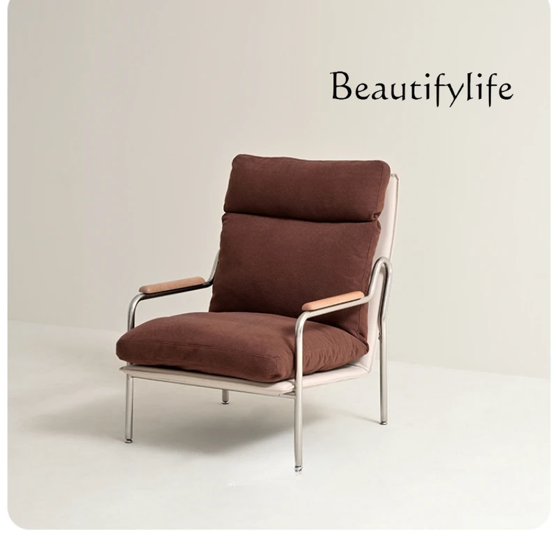 

Nordic Simple Chinese Style Retro Single-Seat Sofa Chair Living Room Designer Leisure Chair