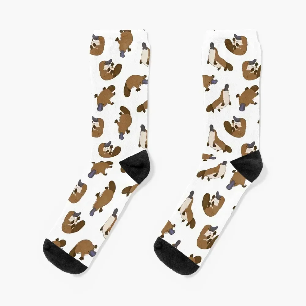 All-Over Adorable Platypus Print Socks bright garter floral Socks Women's Men's