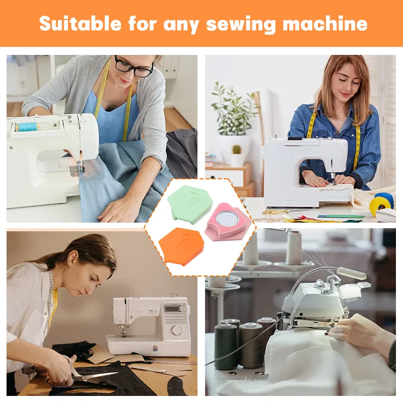Sewing Magnetic Seam Guide Polygonal Anti-Curling Positioner Home Sewing Machines Hemmer Guide Sewing Supplies