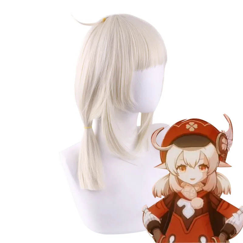 Klee Cosplay On The Run Little Princess Gilded Hair Double Braids Fashionable And Breathable Wig From The West Wind Knights